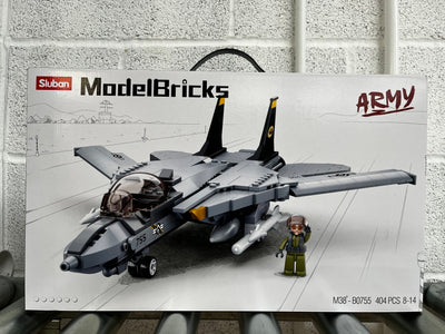 F14 Fighter brick model plane - Sluban M38-B0755 - 404 bricks Planes SLUBAN