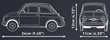 Fiat Abarth 595 brick model car - Cobi-24354 - 1091 bricks car Cobi