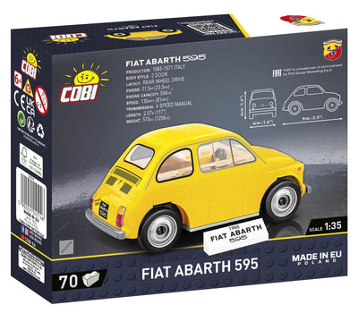 Fiat Abarth brick model car - COBI 24514 - 70 bricks car COBI