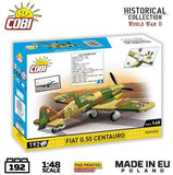 Fiat G55 Centauro brick plane model - COBI 5867 - 192 bricks Planes Cobi