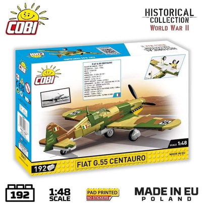 Fiat G55 Centauro brick plane model - COBI 5867 - 192 bricks Planes Cobi