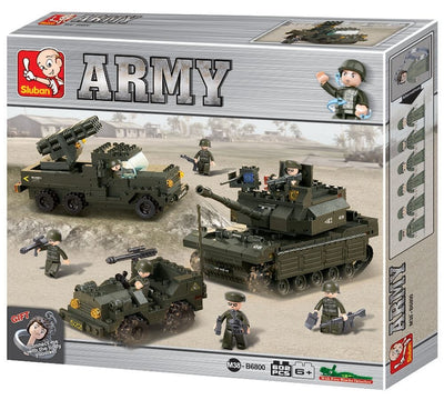 Field Battle Forces brick tank model - Sluban M38-B6800 - 602 bricks Tank SLUBAN