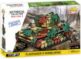 Flakpanzer IV Wirbelwind brick anti-aircraft gun model - COBI-2593 - 1195 bricks - Executive Edition Tank Cobi