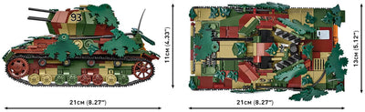 Flakpanzer IV Wirbelwind brick anti-aircraft gun model - COBI-2593 - 1195 bricks - Executive Edition Tank Cobi