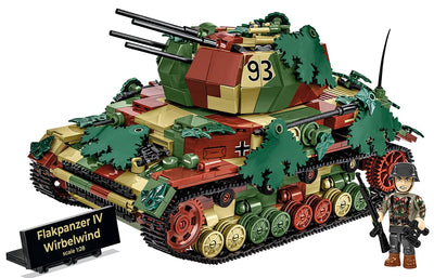 Flakpanzer IV Wirbelwind brick anti-aircraft gun model - COBI-2593 - 1195 bricks - Executive Edition Tank Cobi