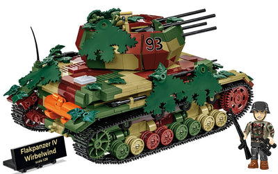 Flakpanzer IV Wirbelwind brick anti-aircraft gun model - COBI-2593 - 1195 bricks - Executive Edition Tank Cobi