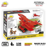 Fokker Dr. 1 ''Red Baron'' WWI brick plane model - COBI 2996 - 221 bricks Planes Cobi