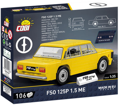 FSO125P 1.5ME brick model car - COBI 24588 - 106 bricks COBI