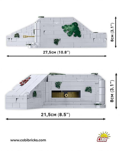 German bunker - Regelbau 667 - COBI 3136 - 642 bricks Architecture Cobi