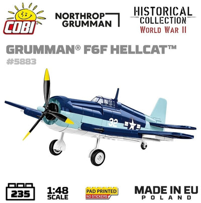 Grumman F6F Hellcat brick plane model - COBI 5883- 235 bricks Planes Cobi