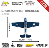 Grumman TBF Avenger brick plane model - COBI 5752- 388 bricks Planes Cobi
