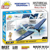 Grumman TBF Avenger brick plane model - COBI 5752- 392 bricks Planes Cobi