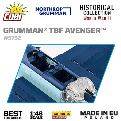 Grumman TBF Avenger brick plane model - COBI 5752- 392 bricks Planes Cobi