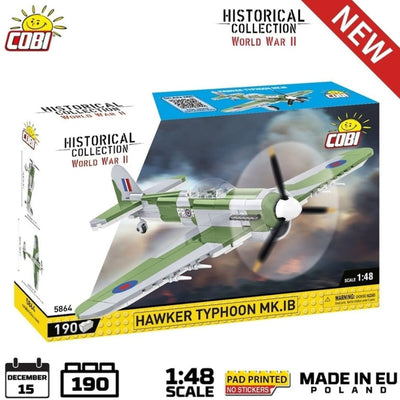 Hawker Typhoon brick plane model - COBI 5864 - 186 bricks Planes Cobi