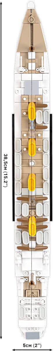 HMHS Britannic brick model ship - COBI 1681 - 636 bricks Ship Cobi