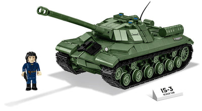 IS-3 Soviet brick tank model - COBI-2590 - 1170 bricks - 1:28 scale Tank Cobi