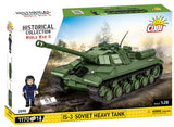 IS-3 Soviet brick tank model - COBI-2590 - 1170 bricks - 1:28 scale Tank Cobi