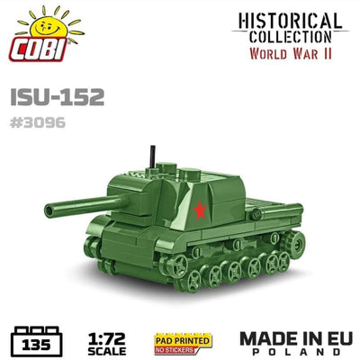 ISU 152 brick tank model - COBI 3096 - 135 bricks Tank Cobi