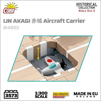 Japanese Akagi - COBI 4851 - 3573 brick aircraft carrier Ship Cobi