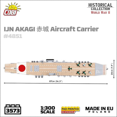 Japanese Akagi - COBI 4851 - 3573 brick aircraft carrier Ship Cobi