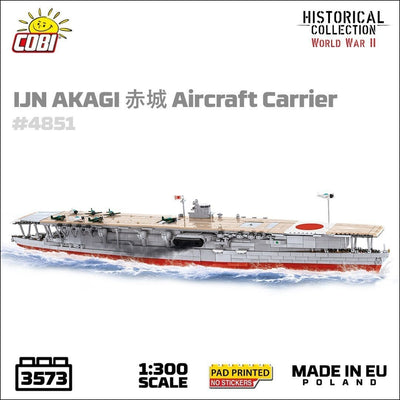 Japanese Akagi - COBI 4851 - 3573 brick aircraft carrier Ship Cobi
