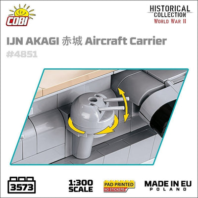 Japanese Akagi - COBI 4851 - 3573 brick aircraft carrier Ship Cobi
