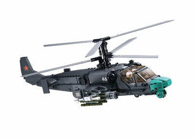 KA-52S brick model helicopter - Sluban M38-B1138 - 913 bricks Tank SLUBAN