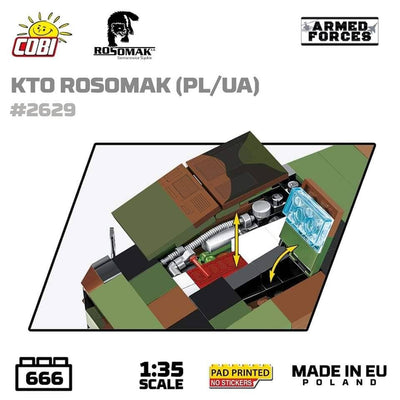 KTO Rosomak armoured car brick model - COBI 2629 - 665 bricks Other Military Cobi