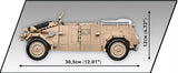 Kubelwagen - Typ 82 brick model - COBI 2803 - 1326 bricks car Cobi