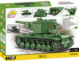 KV-2 Soviet brick tank model - COBI 2731 - 510 bricks Tank Cobi