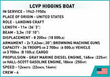 LCVP Higgins Boat brick model - COBI 4849 - 715 bricks Ship Cobi