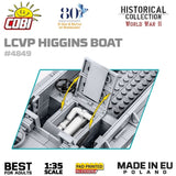 LCVP Higgins Boat brick model - COBI 4849 - 715 bricks Ship Cobi