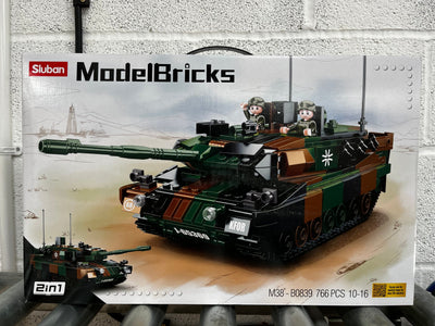 Leopard 2A5 brick tank model - Sluban M38-B0839 - 766 bricks Tank SLUBAN