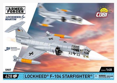 Lockheed F-104 Starfighter (Luftwaffe) brick plane model - COBI 5907 - 420 bricks Planes Cobi