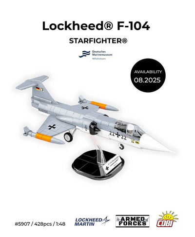 Lockheed F-104 Starfighter (Luftwaffe) brick plane model - COBI 5907 - 420 bricks Planes Cobi
