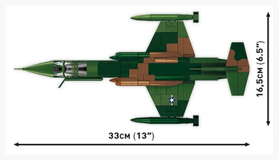 Lockheed F-104 Starfighter plane brick model - COBI 2426 - 420 bricks Planes Cobi