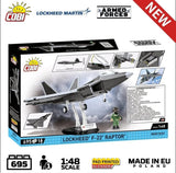 Lockheed F-22 Raptor brick plane model - COBI 5855 - 695 bricks Planes Cobi
