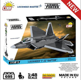 Lockheed F-22 Raptor brick plane model - COBI 5855 - 695 bricks Planes Cobi