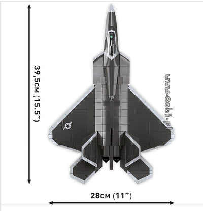 Lockheed F-22 Raptor brick plane model - COBI 5855 - 695 bricks Planes Cobi