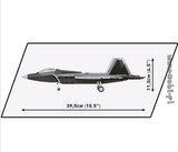 Lockheed F-22 Raptor brick plane model - COBI 5855 - 695 bricks Planes Cobi