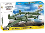 Lockheed P-38 Lightning plane brick model - COBI 5882 - 335 bricks Planes Cobi