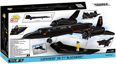 Lockheed SR-71 Blackbird brick aircraft model - COBI 5891 - 1330 bricks Planes Cobi