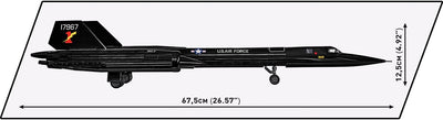 Lockheed SR-71 Blackbird brick aircraft model - COBI 5891 - 1330 bricks Planes Cobi