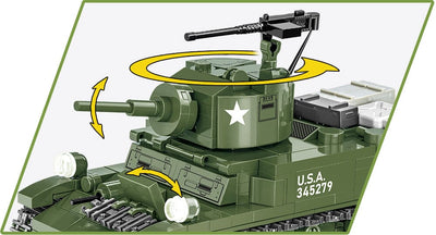 M3 Stuart brick tank model - COBI 3129 - 511 bricks Tank Cobi