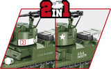 M3 Stuart brick tank model - COBI 3129 - 511 bricks Tank Cobi