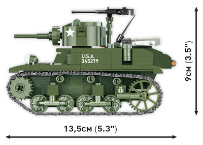 M3 Stuart brick tank model - COBI 3129 - 511 bricks Tank Cobi