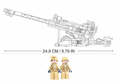 M777 Howitzer brick model - Sluban M38-B0890 - 258 bricks Tank SLUBAN