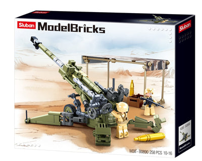M777 Howitzer brick model - Sluban M38-B0890 - 258 bricks Tank SLUBAN