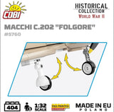 Macchi C. 202 Folgore brick plane model - COBI 5760 - 405 bricks Planes Cobi