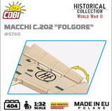 Macchi C. 202 Folgore brick plane model - COBI 5760 - 405 bricks Planes Cobi